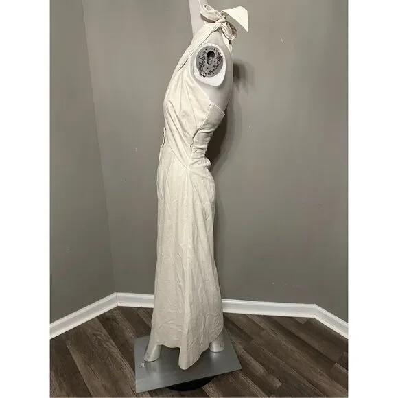 NANUSHKA Soffio Cut-Out Midi Halter Dress NANUSHKA Soffio Cut-Out Midi Halter Dress